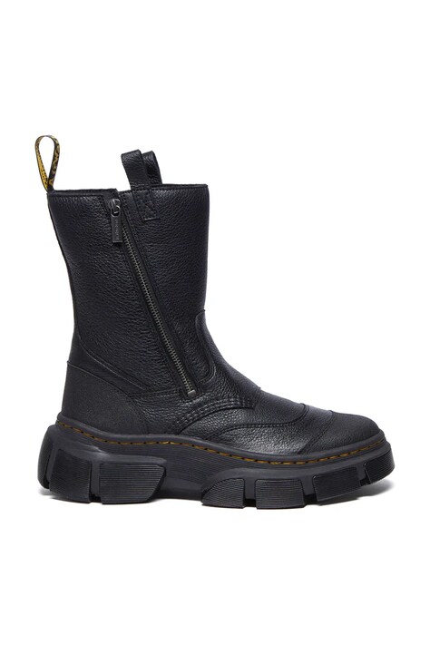 Кожаные полусапожки Dr. Martens DMXL Rigger цвет чёрный на платформе DM41192001