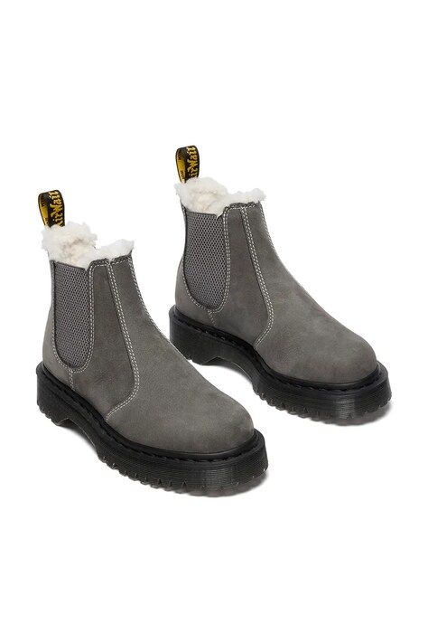 Замшеві черевики Dr. Martens 2976 Bex Fur Lined — фото 2