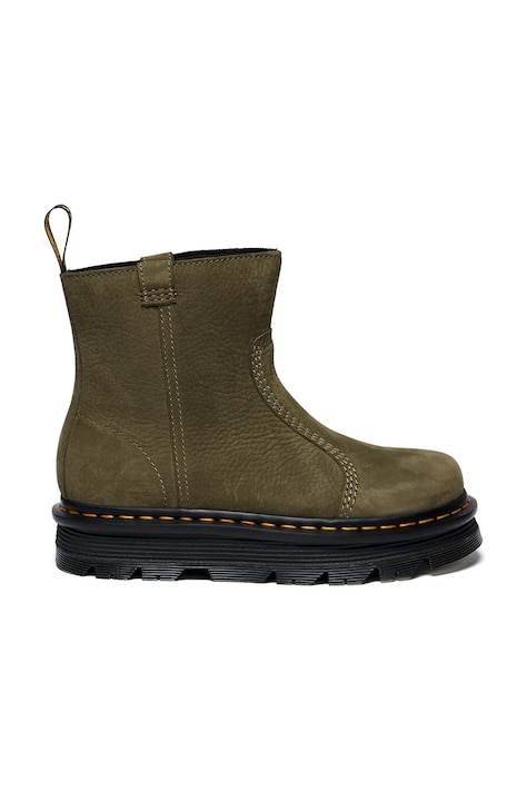 Боти от набук Dr. Martens ZebZag Rigger в зелено с платформа DM42022300