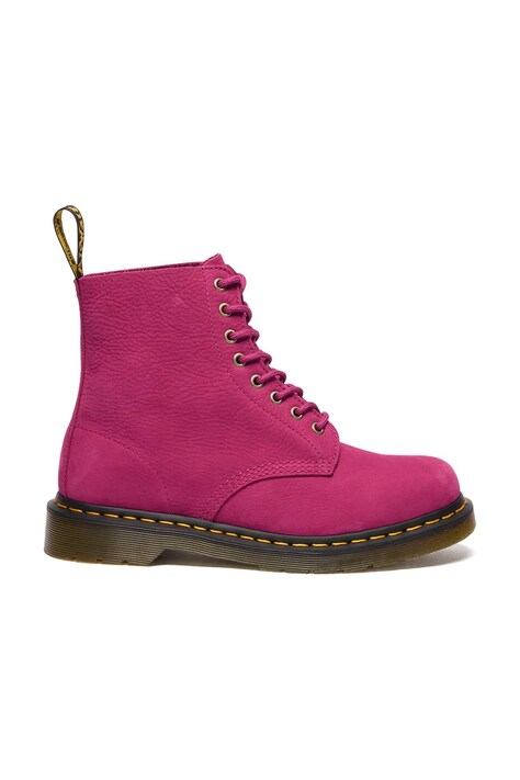Dr. Martens botki 1460 Pascal damskie kolor różowy na płaskim obcasie DM42596650