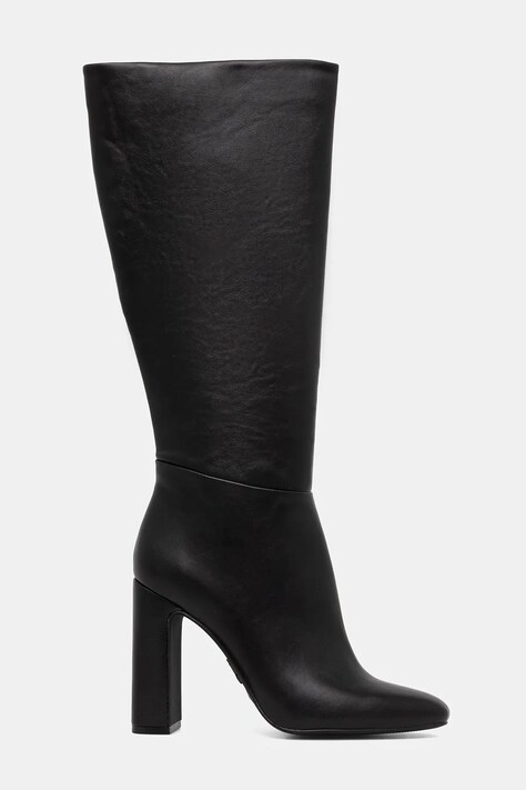 Vysoké čižmy Steve Madden Ally čierna farba, na podpätku, 11002627