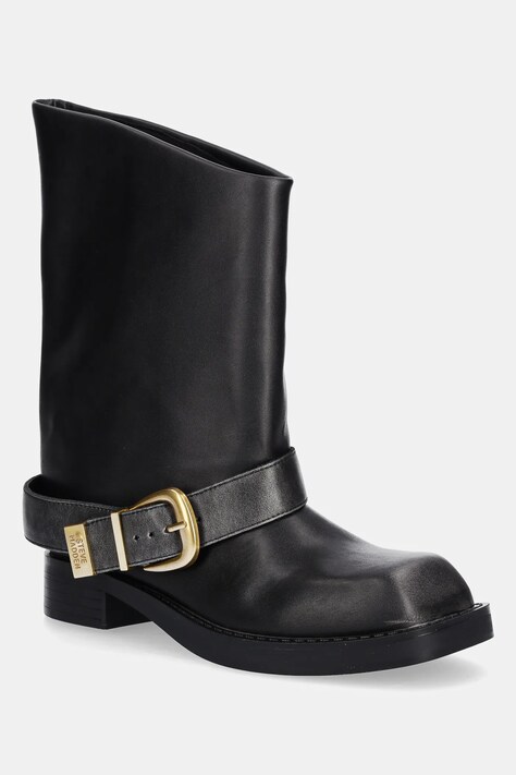 Steve Madden botki Climaxx damskie kolor czarny na płaskim obcasie 11004793