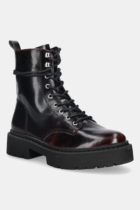 Farmářky Steve Madden Gusto dámské, vínová barva, na plochém podpatku, 11003330