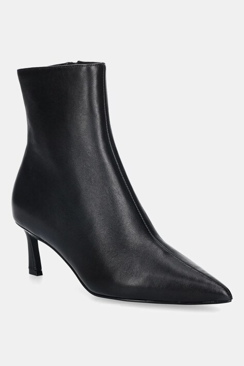 Steve Madden botki skórzane Lulah damskie kolor czarny na szpilce 11003282