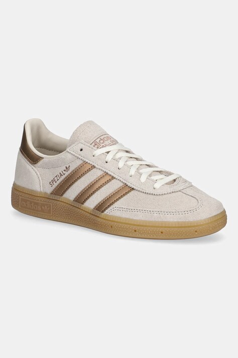 Σουέτ αθλητικά παπούτσια adidas Originals Handball Spezial χρώμα: μπεζ, JP9236