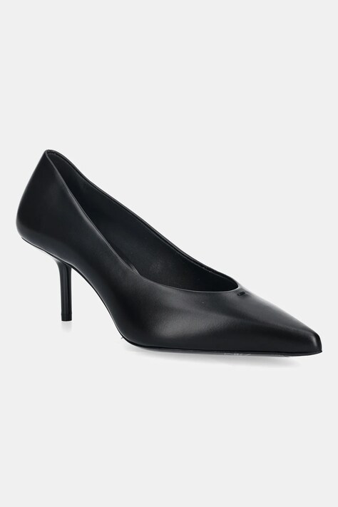 Max Mara szpilki skórzane LIGHTPUMP kolor czarny 2524526171600
