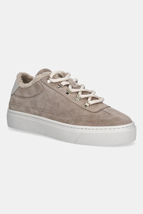 Furla sneakersy zamszowe Enjoy Lace-Up Sneaker damskie kolor beżowy YK31ENJ BX4212 2534S
