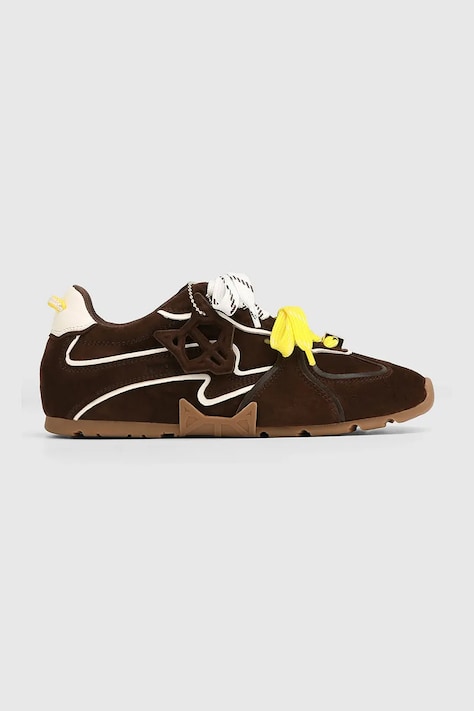 Naked Wolfe sneakers din piele întoarsă Adored culoarea maro, Adored Brown Suede