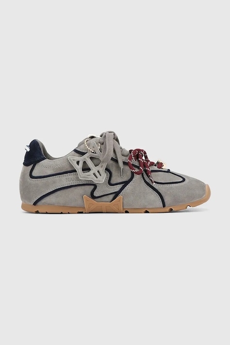 Замшевые кроссовки Naked Wolfe Adored цвет серый Adored Grey Suede