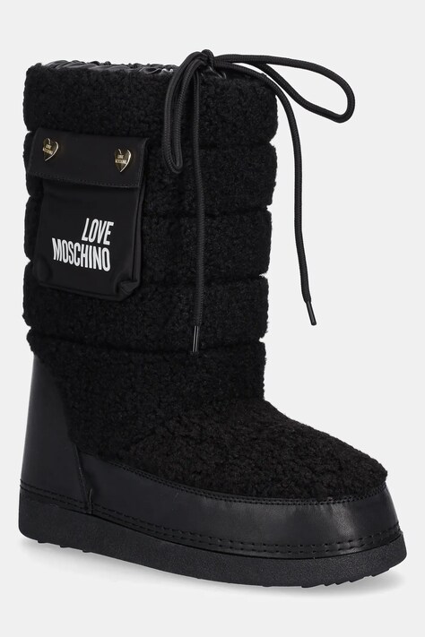 Μπότες χιονιού Love Moschino χρώμα: μαύρο, JA24452G0NISM00A