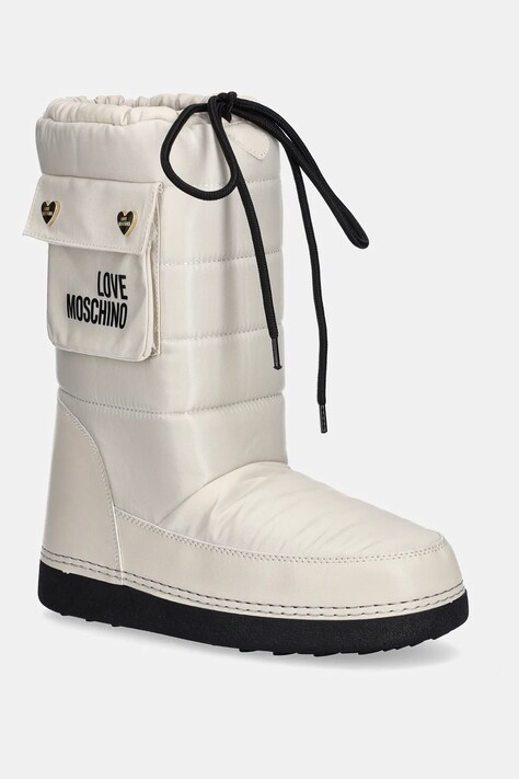 Μπότες χιονιού Love Moschino χρώμα: μπεζ, JA24452G0NISL128