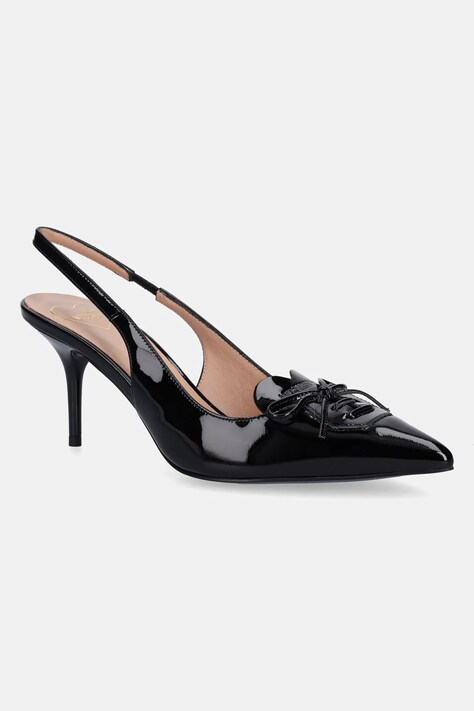 Love Moschino szpilki skórzane kolor czarny JA10517G0NIH0000