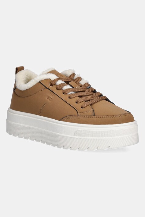 HUGO sneakersy Lyssa damskie kolor brązowy 50552645
