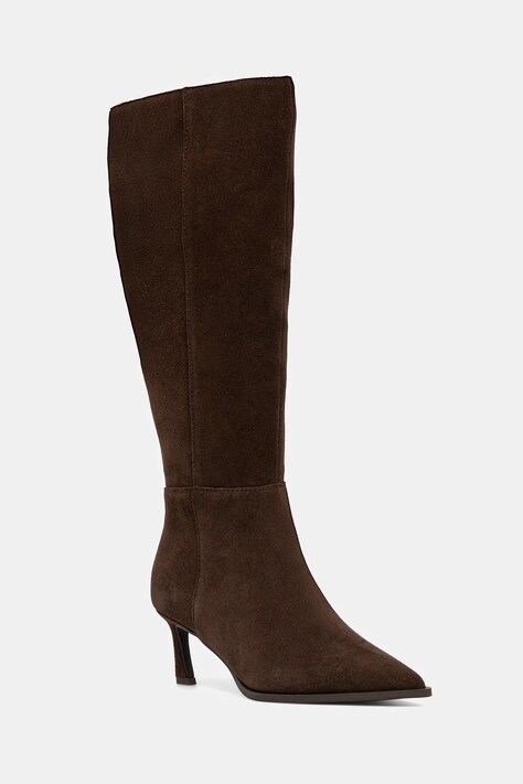Semišové boty Steve Madden Lucid dámské, hnědá barva, na podpatku, 11004848