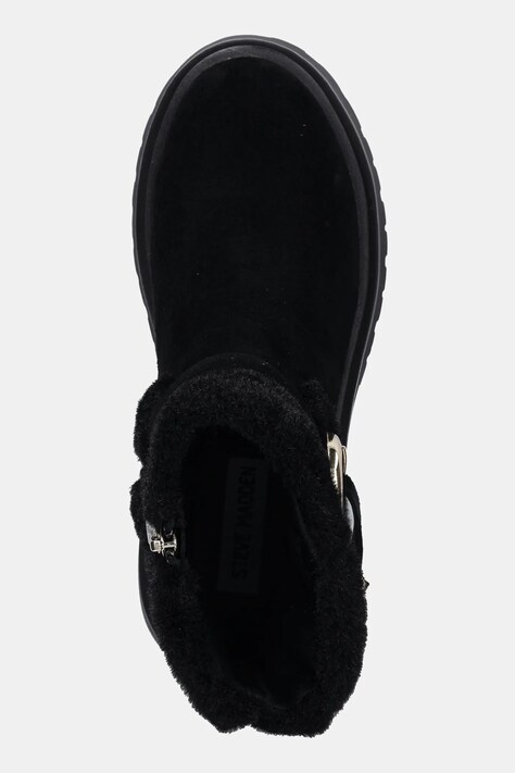 Дитячі замшеві черевики Steve Madden Lodge — AW25-OBD3UZ, чорний — фото 4