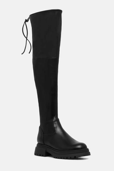 Steve Madden kozaki Road kolor czarny na platformie 11004996