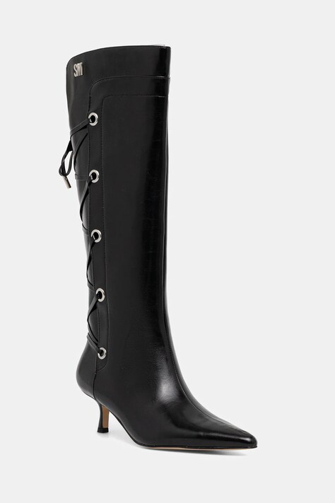 Steve Madden kozaki Ballpark damskie kolor czarny na małym obcasie 11005048