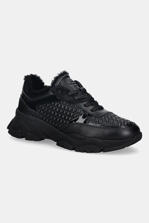 Baldinini sneakersy skórzane damskie kolor czarny D6B831A1ENAT