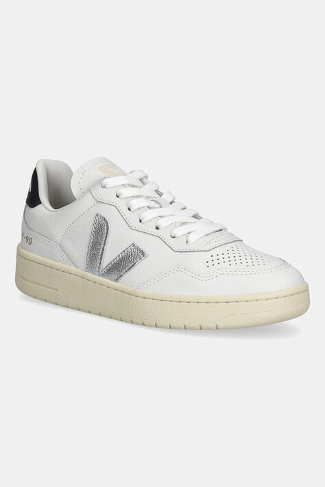 Veja sneakers din piele V-90 culoarea alb, VD2020910A