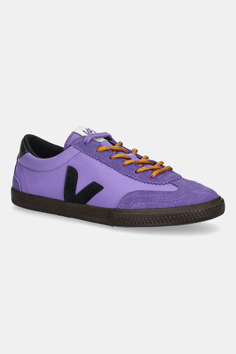 Veja sneakersy skórzane Volley damskie kolor fioletowy VO2020882A