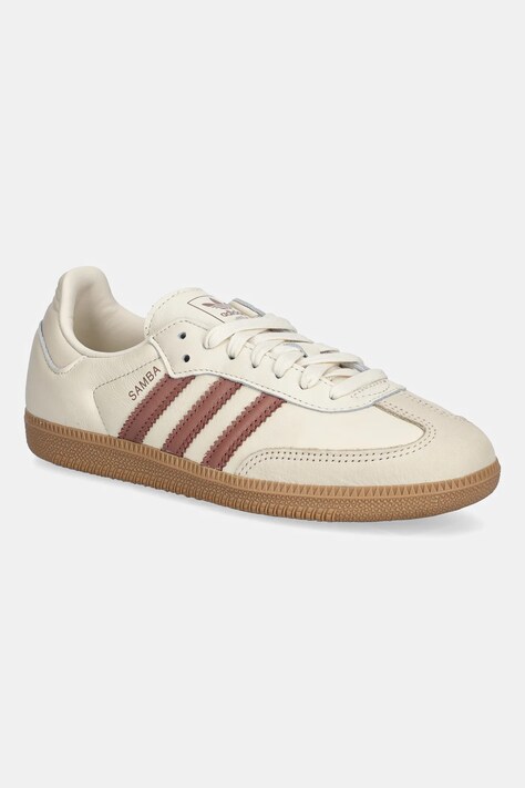 adidas Originals sneakersy skórzane Samba Og damskie kolor beżowy JS1361