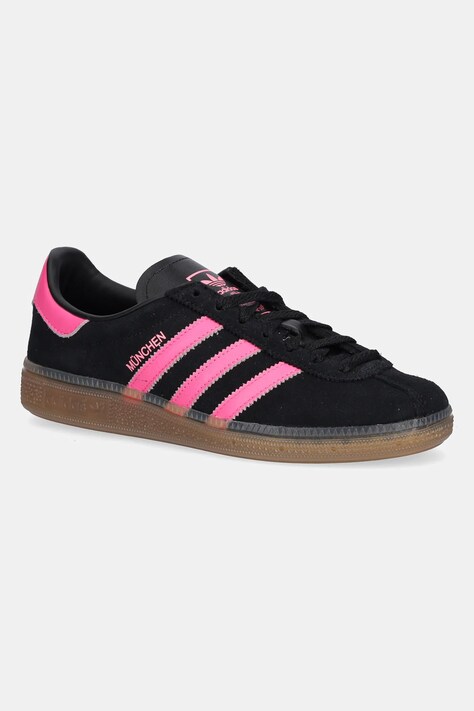 adidas Originals sneakersy skórzane Muenchen W damskie kolor czarny JS4000