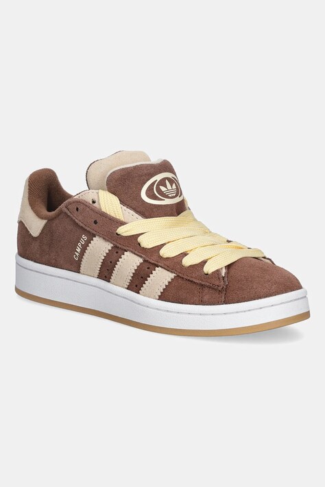 adidas Originals sneakersy zamszowe Campus 00S Double W damskie kolor brązowy JQ8318