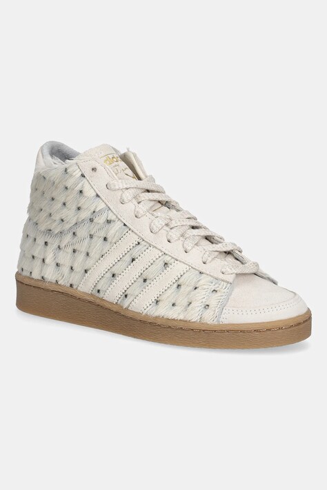 adidas Originals sneakersy skórzane Jabbar Hi W damskie kolor beżowy JS0799