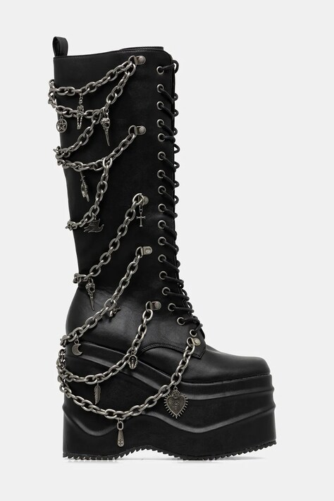 Сапоги Koi Footwear цвет чёрный на платформе The Amygdala