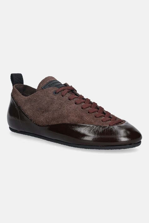 Proenza Schouler sneakersy skórzane Arcadia damskie kolor brązowy SH253071