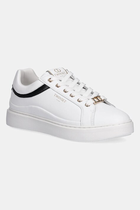 Twinset sneakersy damskie kolor biały 252TCP020