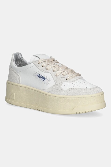 AUTRY sneakersy skórzane Platform damskie kolor biały A1UNPTLWTA01