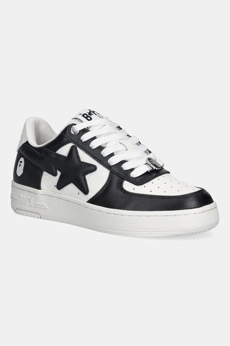 A Bathing Ape sneakersy skórzane BAPE STA #3 damskie kolor czarny 1L30291304
