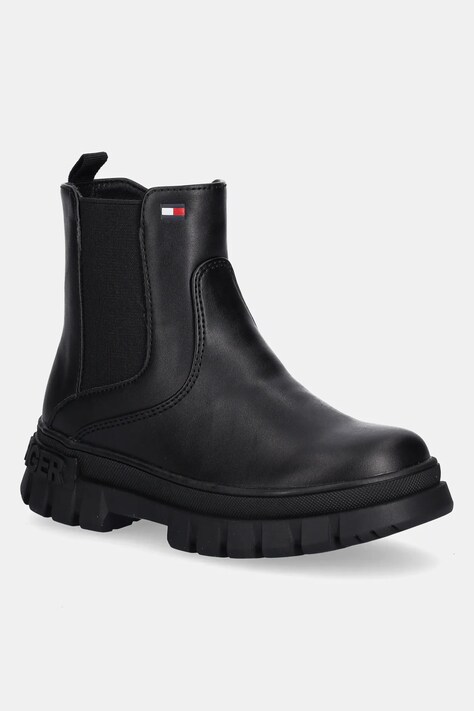 Tommy Hilfiger sztyblety dziecięce kolor czarny T3A5-34047