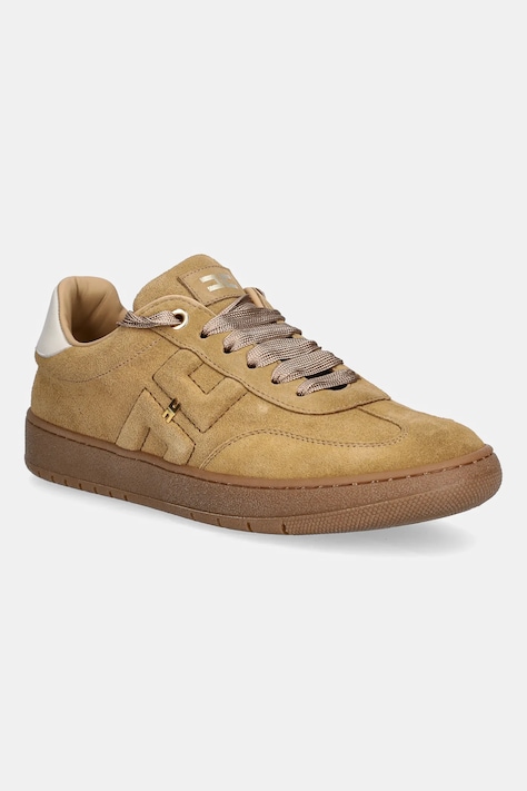 Elisabetta Franchi sneakersy zamszowe dziecięce kolor brązowy F4A9-E0340