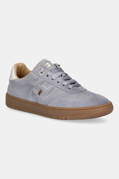 Elisabetta Franchi sneakersy zamszowe dziecięce kolor niebieski F4A9-E0340
