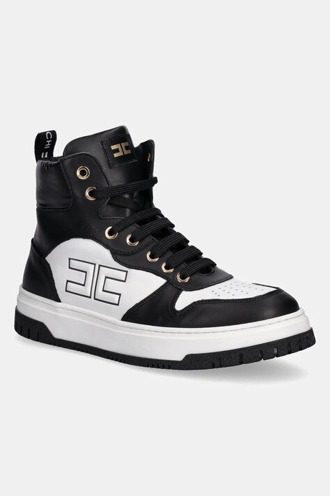 Elisabetta Franchi sneakersy dziecięce kolor czarny F4A9-E0348