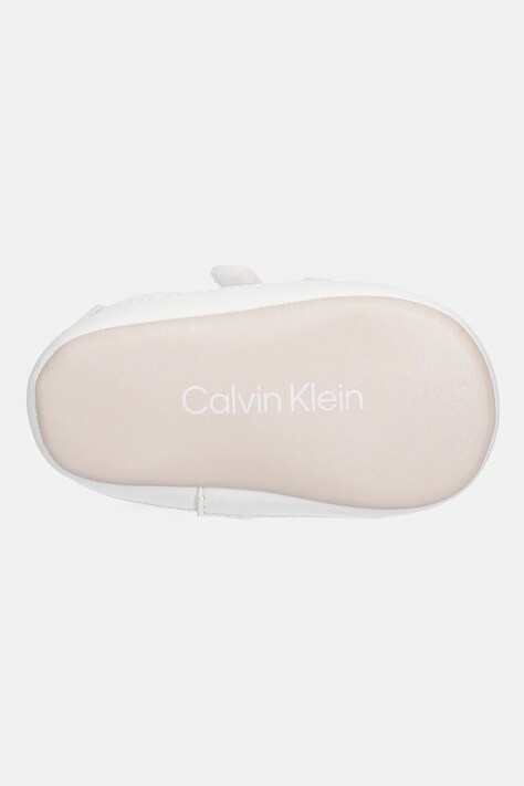 Calvin Klein Jeans pantofi pentru bebeluși culoarea alb, V0A9-83080