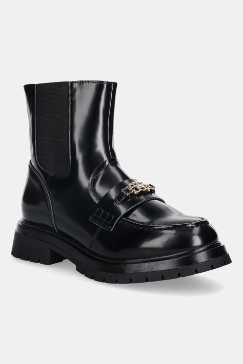 Tommy Hilfiger botki dziecięce kolor czarny T3A5-34017
