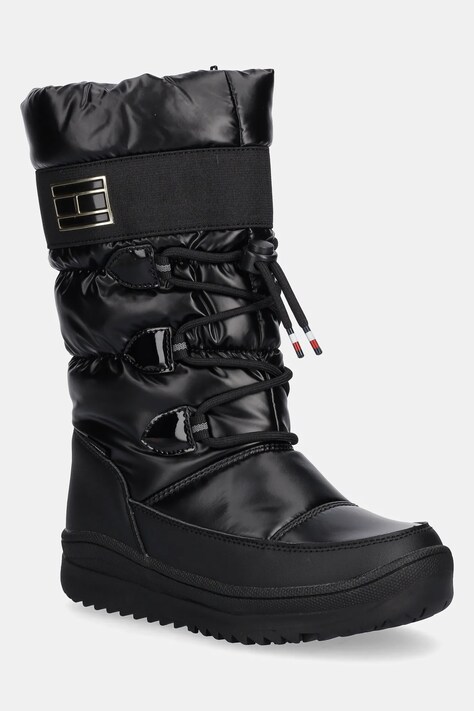 Tommy Hilfiger śniegowce dziecięce kolor czarny T3A6-34053