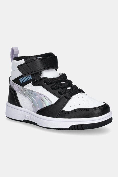 Otroške superge Puma Puma Rebound V6 Mid Space Belle AC+ PS črna barva, 402770