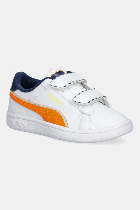 Otroške superge Puma Puma Smash 3.0 Playdate V PS bela barva, 402830