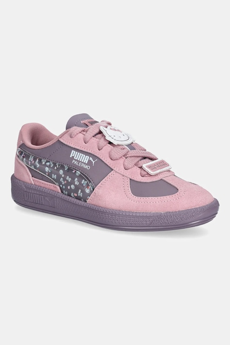 Detské tenisky Puma Palermo HK&FR 2 ružová farba, 403388