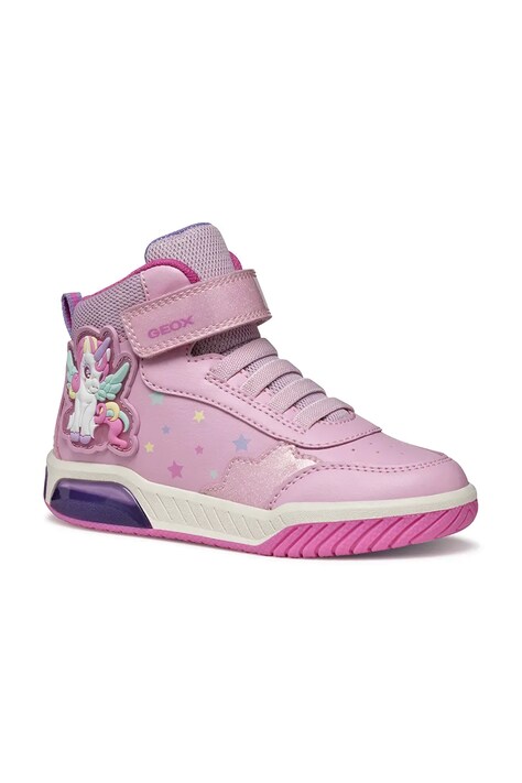 Geox sneakers pentru copii INEK culoarea roz, J56ASA.0BCKC