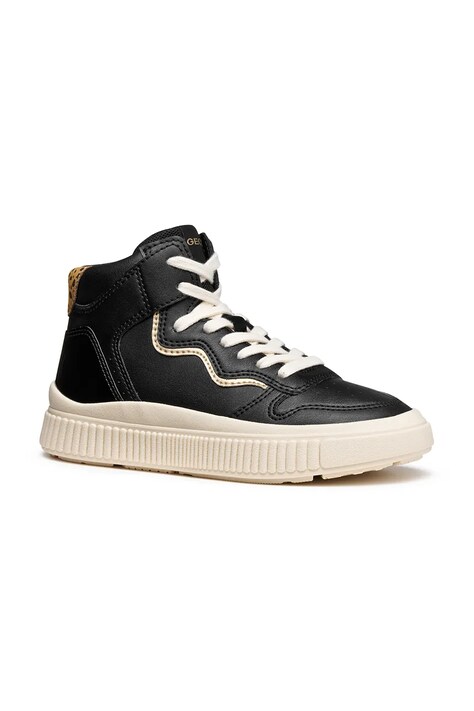 Geox sneakers pentru copii LAQUINNY culoarea negru, J56M3B.05402