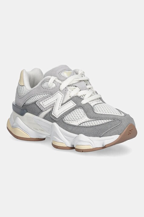 New Balance sneakersy zamszowe dziecięce 9060 kolor szary PC9060AB