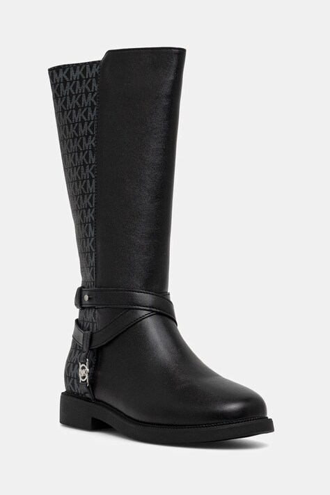 Dětské holínky Michael Kors ABIGAIL HIGH černá barva, MK02657002