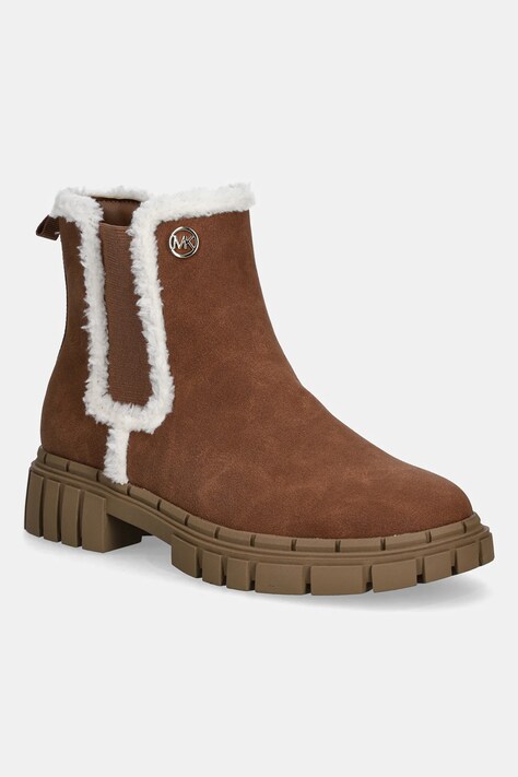 Dětské boty Michael Kors BLAKE CHELSEA hnědá barva, MK02655220