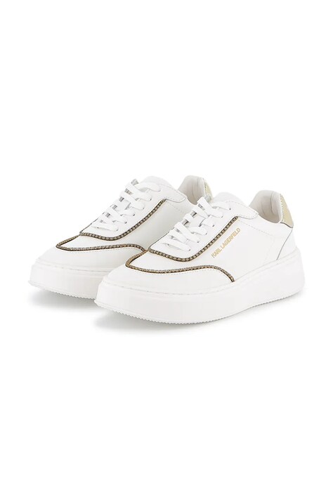 Karl Lagerfeld scarpe da ginnastica per bambini in pelle colore bianco Z30981