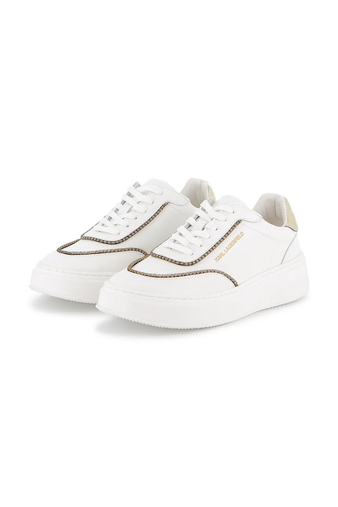 Karl Lagerfeld sneakersy skórzane dziecięce kolor biały Z30981